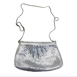 Sequin Silver Vintage Evening Bag